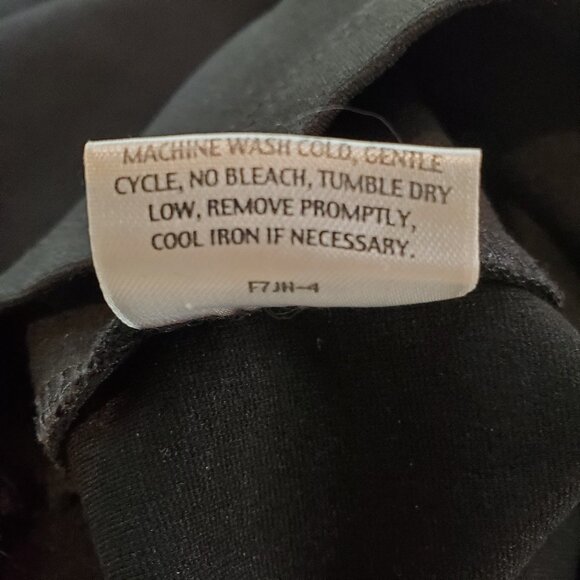 EILEEN FISHER SZ L Women's Pull-on Stretch Straight Leg Pants in Black - Picture 6 of 6